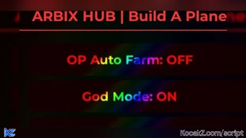 Arbix hub  no key - Verified script for ✈️ Build A Plane