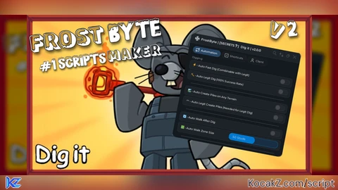 gold V2+ AUTO FARM GUI 45 FEATURES - Verified script for Dig it