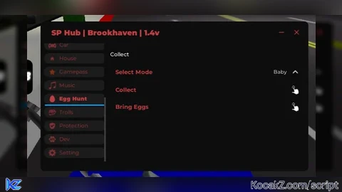 SP Hub New Uptade Egg Event - Verified script for Brookhaven 🏡RP
