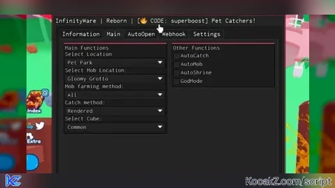 Infinity Ware PC Simple Script