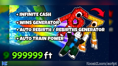 Infinite Cash Wins Generator Auto Rebirth Auto Train Power - Verified script for Brainrot Jumping