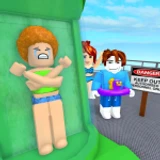 🌊Tallest Waterslide Line Simulator