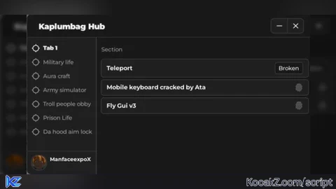 Kaplumbag Hub - Verified script for Universal Script