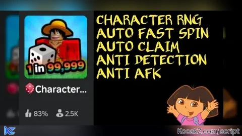 (POTIONS) FAST SPIN AUTO CLAIM   NO SPIN ANIMATION - Verified script for 🎲Character RNG