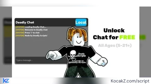 Deadly Chat Unfiltered Keyless - Verified script for Universal Script
