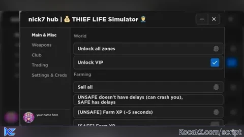 op script - Verified script for 💰 THIEF LIFE Simulator 👮