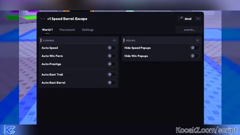Auto Farm Barrels Trails Wins Fly Speed Prestige - Verified script for +1 Speed Barrel Escape
