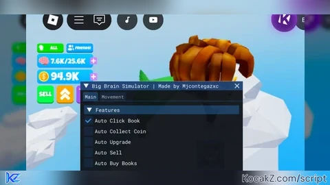 Script Auto Collect Coin And More Free - Verified script for Big Brain Simulator🧠