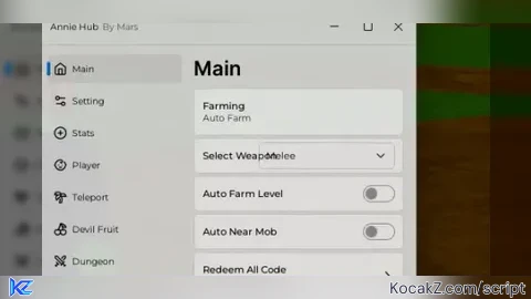 Annie hub - Verified script for Blox Fruits