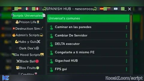SPANISH HUB V4 THE GOAT HUB - Verified script for Universal Script