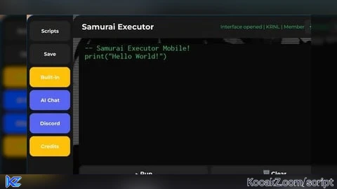 Samurai executor best serverside executor snd undetected v3 - Verified script for Universal Script