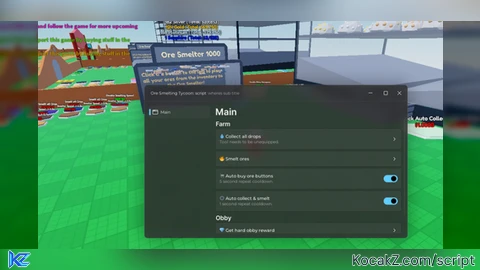 AutoFarm - Verified script for 💎 Ore Smelting Tycoon