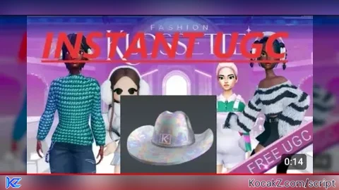 Instant ugc - Verified script for FASHION KLOSSETTE
