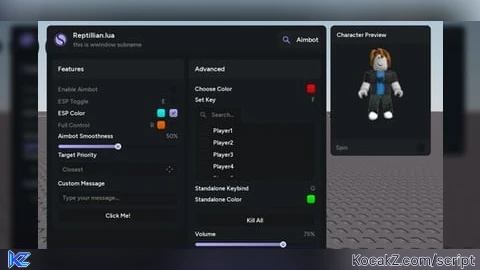 Universal Script – Reptillian Library - Verified script for Universal Roblox