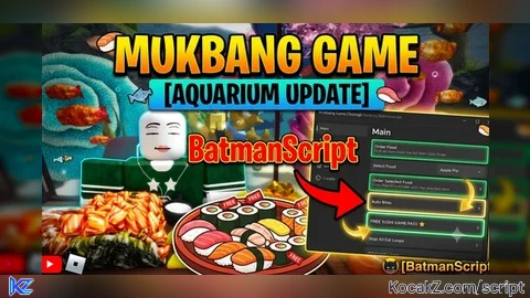 Mukbang game by batman - Verified script for Mukbang Game 🍩🥟🍵!