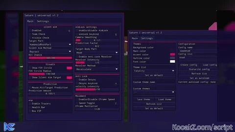 Saturn v1  universal silent aim and aimlock - Verified script for Universal Script