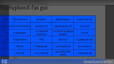 SyphonX f3x abuse gui - Verified script for Universal Script