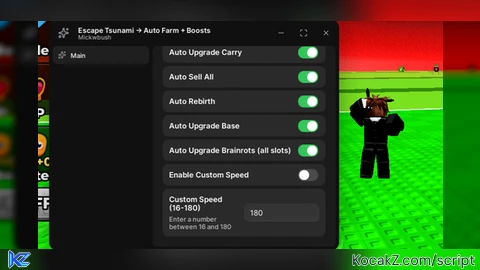 Best Script Auto farm Boost Remove VIP WALLS - Verified script for Escape Tsunami For Brainrots!