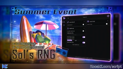 Fast Reroll Auto Fish Full Webhook system and more - Verified script for Sol's RNG