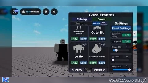 Gaze Emotes Continued - Verified script for Universal Script