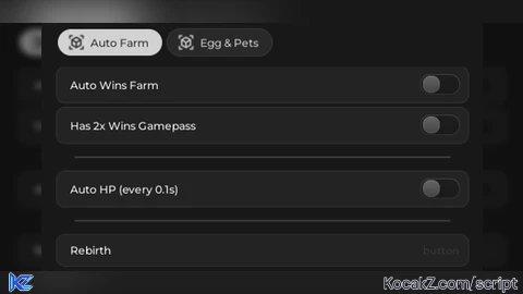 Auto Wins Rebirth Open 12 Eggs Delete - Verified script for +1 Health Per Click