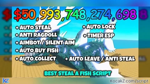 Auto Steal Auto Lock Auto Buy Auto Collect Timer ESP - Verified script for Steal A Fish
