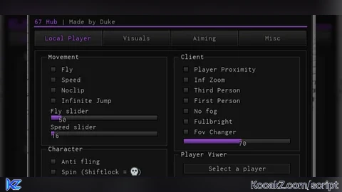 Universal script 67 Hub - Verified script for Universal Script