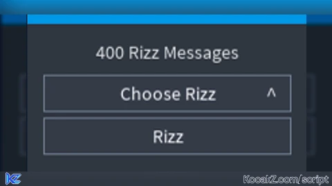 Rizzler GUI With 400 Rizz Messages Auto Chat - Verified script for Universal Script
