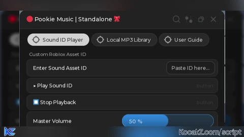 Pookie Music - Verified script for Universal Script