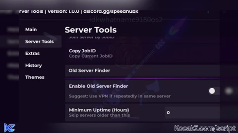 Old Server Finder for Fisch - Verified script for Universal Script
