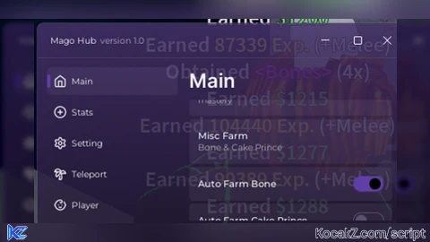 Mago Hub - Verified script for Blox Fruits