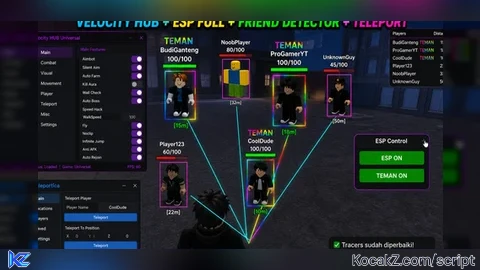 SCRIPT ROBLOX ALL GAME TERBAIK 2026 VELOCITY HUB ESP - Verified script for Universal Script