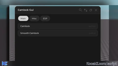 Camlock gui - Verified script for Universal Script