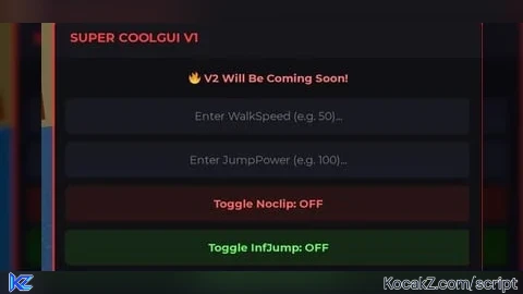 SUPER COOLGUI V1 - Verified script for Universal Script
