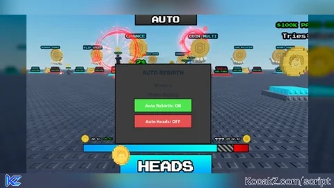 Auto Spin or Rebirth - Verified script for Heads or Tails?