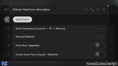 Give Money Auto Rebirth Auto Upgrade - Verified script for Wheel Machine Simulator