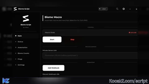 KEYLESS Auto Fish Auto pop Webhook Notifications - Verified script for Sol's RNG
