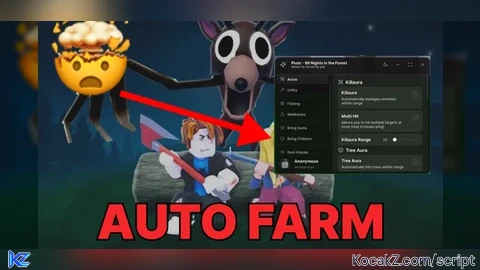 Pluto Hub 99 Nights In Forest Auto Farm Kill Aura Invincible - Verified script for 99 Nights in the Forest 🔦
