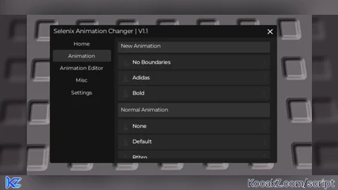Selenix Animation Changer Fe - Verified script for Universal Script