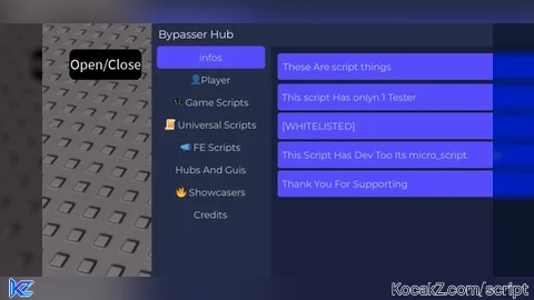 Bypasser Hub - Verified script for Universal Script