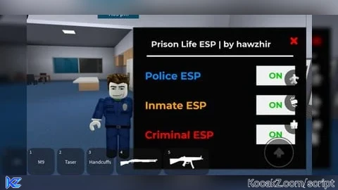 ESP Script For (script by hawzhir) - Verified script for Prison Life