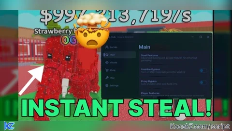 Auto steal | Anti cheat bypass | Pluto hub - Verified script for Steal a Brainrot