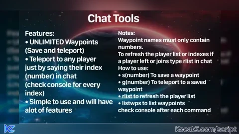 Chat Tools - Verified script for Universal Script