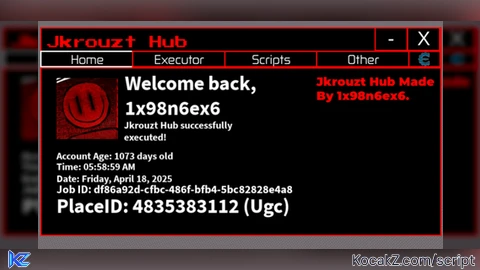 Jkrouzt Hub - Verified script for Universal Script