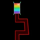Cross Invisible Path for a RAINBOW CARPET!