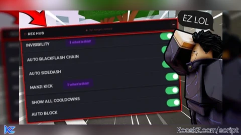 INVISIBILITY, AUTO BF, SMART BLOCK, AUTO SIDEDASH, LOCK ON - Verified script for Jujutsu Shenanigans