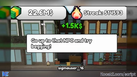Be a begger - Verified script for Be a Beggar!