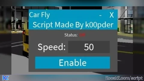 Car Fly Script - Verified script for Universal Script