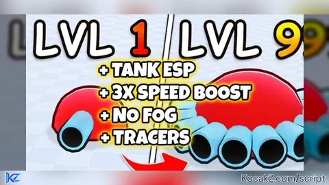 3x Speed, Tank ESP, Tracers, Remove Fog