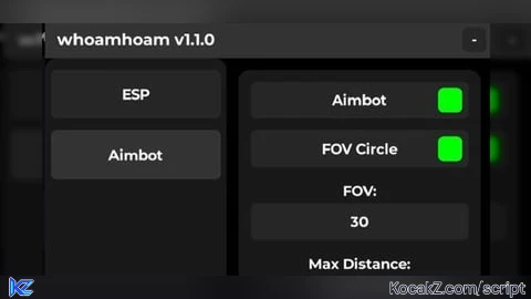 Whoamhoam v1 1 0 AimBot ESP - Verified script for Universal Script
